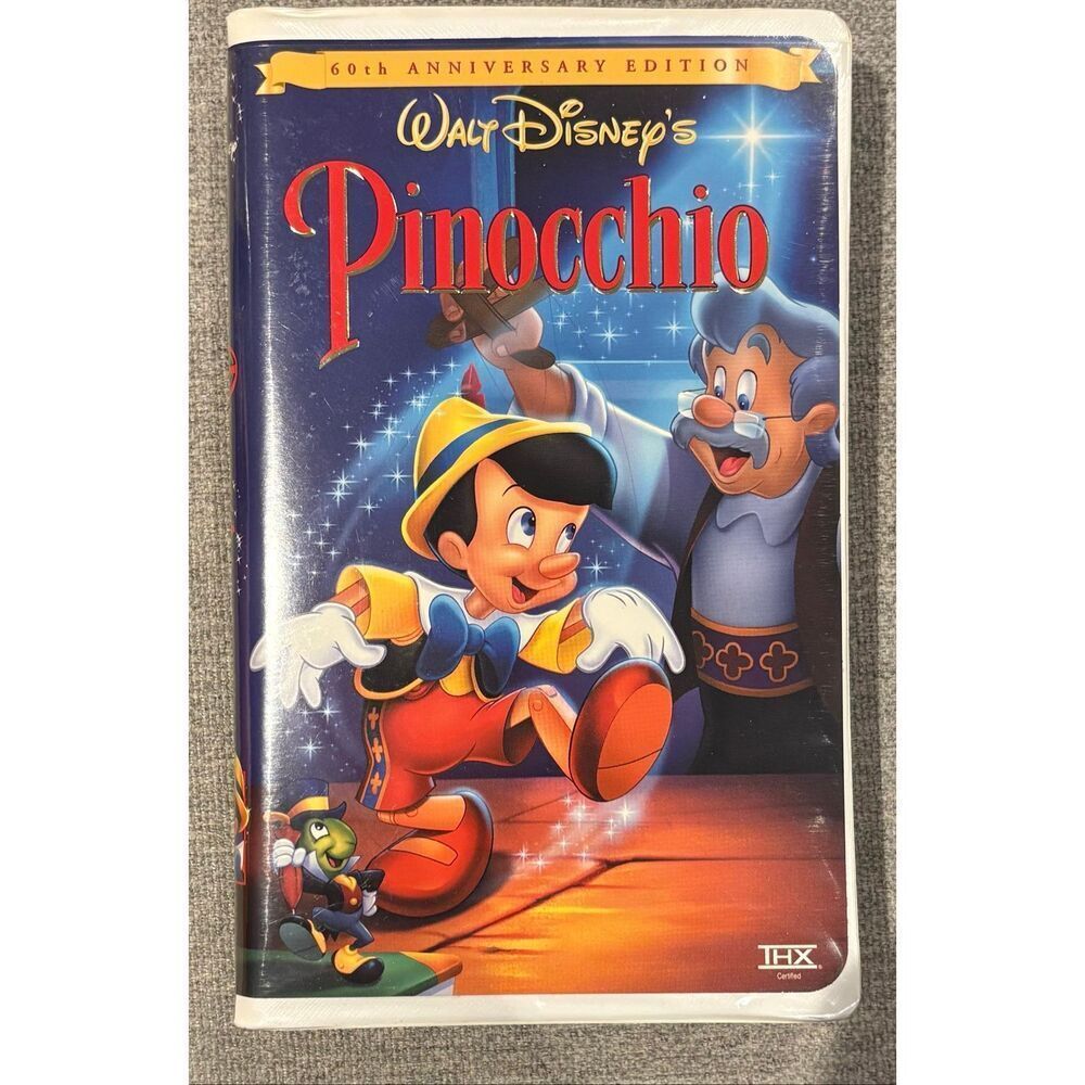 Walt Disney's Pinocchio 60th Anniversary Edition VHS tape